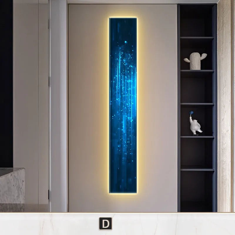 Modern Abstract Interior Colored LED Wall Mural