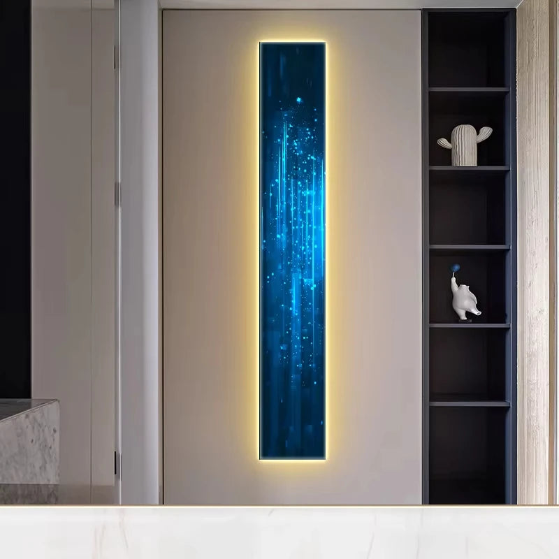 Modern Abstract Interior Colored LED Wall Mural