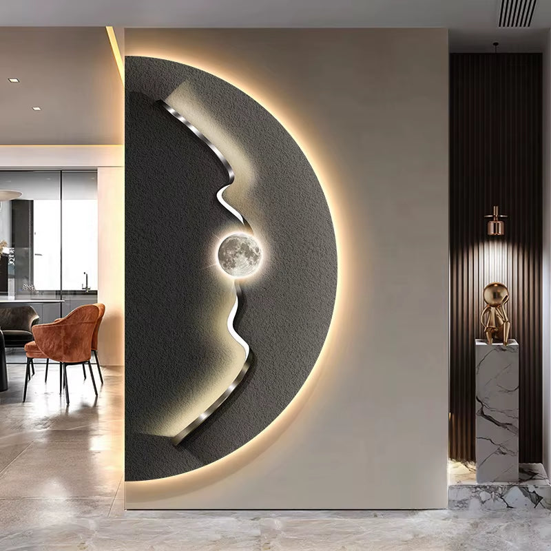 Modern High-End LED Wall Lamps Crystal Porcelain Corridor Living Room Luxury Home Luxury Decoration Lustre Lighting Mural Light