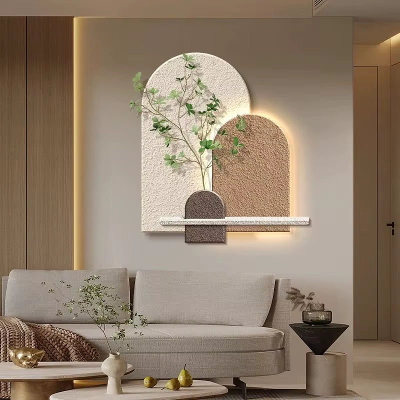 3D Relief LED Decorative Painting Wall Mural