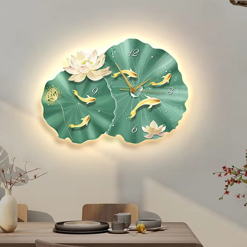 Led Art Mural Wall Clocks Luxury Aesthetic Bedrooms Modern Wall Watch Minimalist Fashion Orologio Da Parete Home Decoration