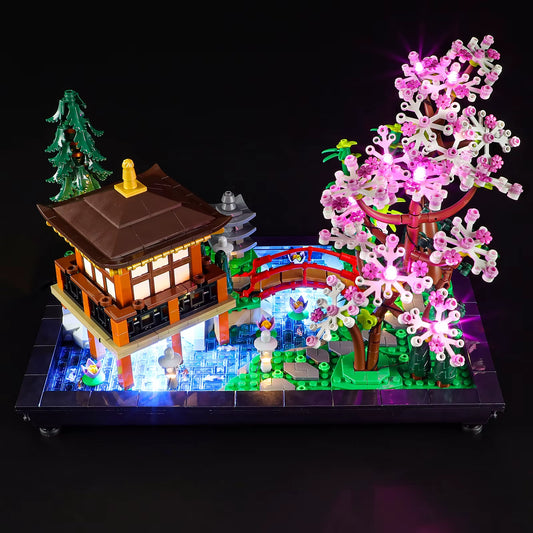 5V LED Lights for 10315 Icons Tranquil Garden Decorative Lamp with Battery Box (Not Include Lego Building Blocks)