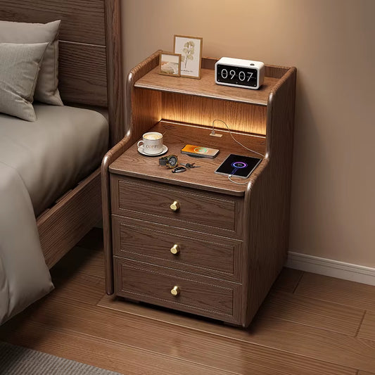 Bedside Table Night Cabinet Chest Drawers Furnitures Comfortable Bedroom Bed Room Accesories Tables Comodini Luxury Nightstands