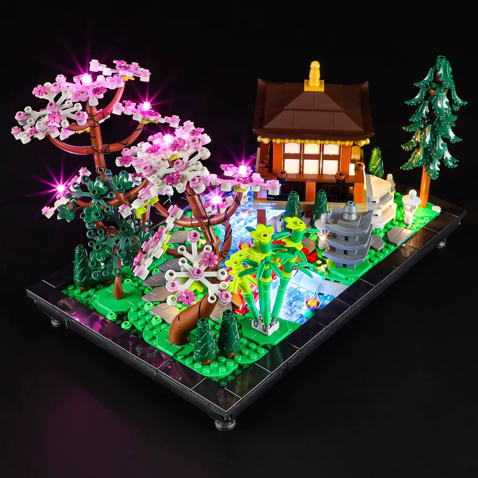 5V LED Lights for 10315 Icons Tranquil Garden Decorative Lamp with Battery Box (Not Include Lego Building Blocks)